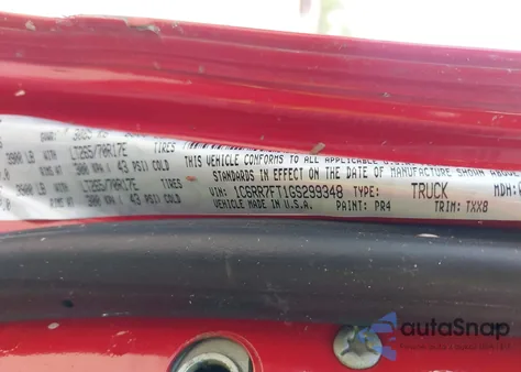 2016 Ram 1500 Tradesman from USA, damaged, VIN 1C6RR7FT1GS299348